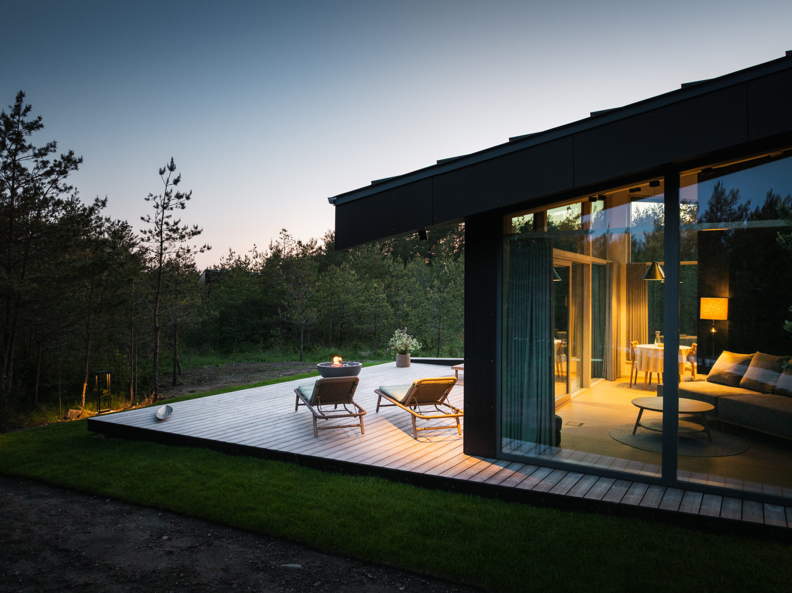 alt="Dharma Resort stay in Muhu Island during summer night"